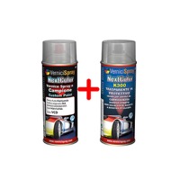 Kit spray, vernice metallizzata, trasparente 2K bicomponente spray, altolucido altosolido